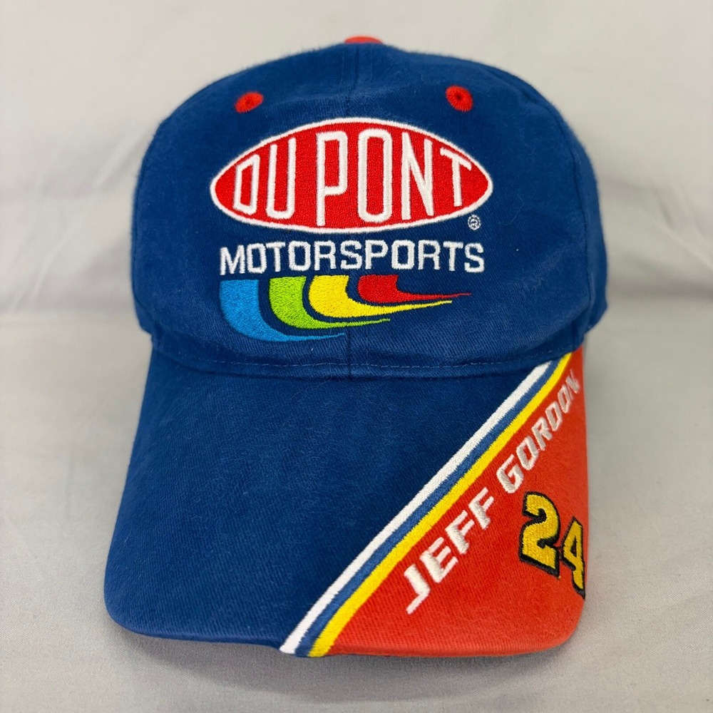 Winners Circle Hat Jeff Gordon NASCAR Mens OSFM Blue DuPont Embroidered Cap